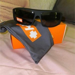 Spy Optic Matte Black Happy Grey Green Polar Sunglasses